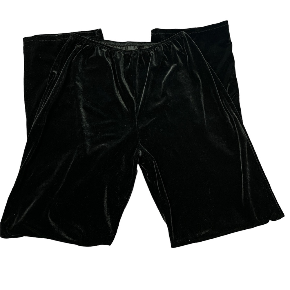 Velvet straight leg pants